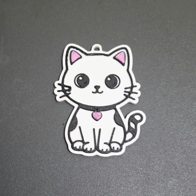 Móc khóa mèo cute – phụ kiện dễ in 3D