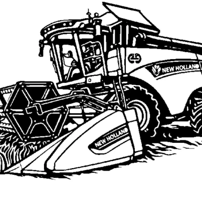 Treo tường máy gặt New Holland (Harvester Wall)