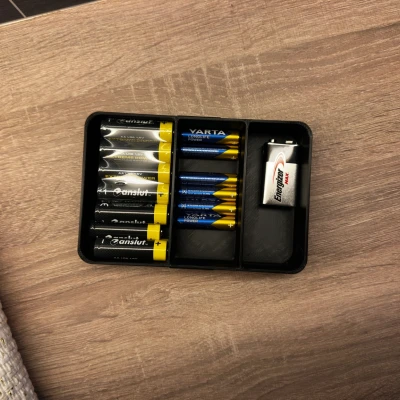 Hệ Hộp Lưu Trữ Tối Giản Kèm Nắp – Hộp Linh Kiện & Hộp Pin (In Nhanh, Không Support)