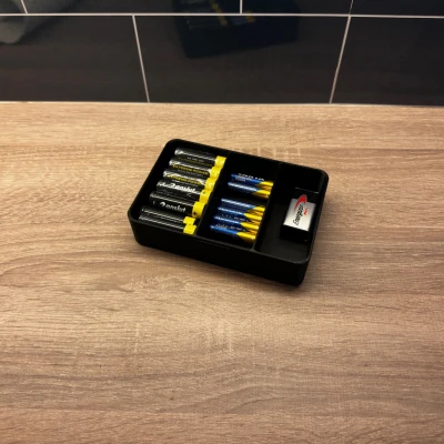 Hệ Hộp Lưu Trữ Tối Giản Kèm Nắp – Hộp Linh Kiện & Hộp Pin (In Nhanh, Không Support)