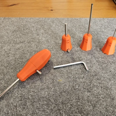 Bộ tay cầm cho Allen key dễ thao tác – hệ metric