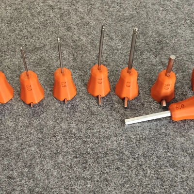 Bộ tay cầm cho Allen key dễ thao tác – hệ metric