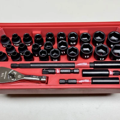 Khay insert Packout Organizer cho bộ mini socket 1/4” (SAE/Metric)