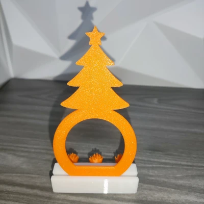 Set 3 vòng giữ khăn ăn Noel (Tuần lộc, Quà tặng & Cây thông)