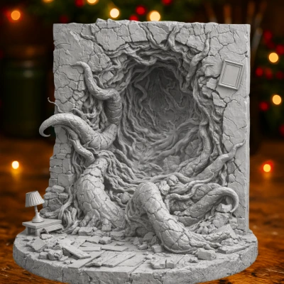 Diorama Cổng Upside Down – Cảnh Lấy Cảm Hứng Từ Stranger Things