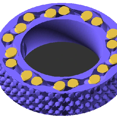 Vòng fidget gear ring bánh răng hành tinh 1 răng (single-tooth planets)