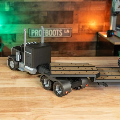 DIY RC SemiTruck – Mẫu Semitruck RC in 3D với móc trailer tự động