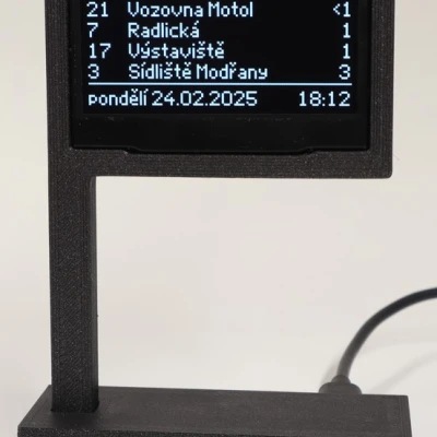 Mô hình trạm xe buýt mini dùng OLED display