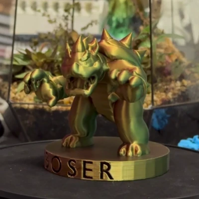 Bowser – Tượng điêu khắc 3D