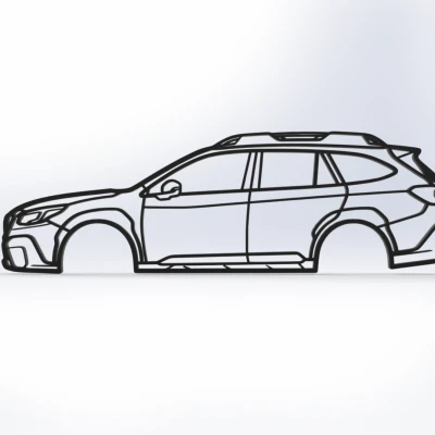 Tranh treo tường 2D Subaru Outback