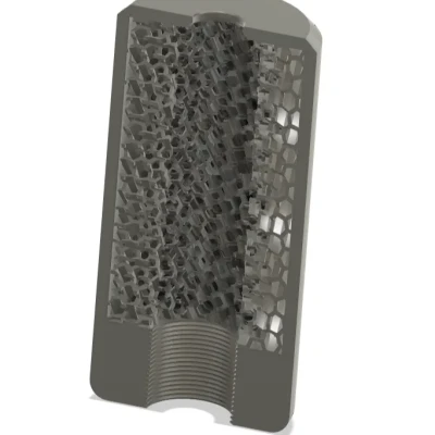 Suppressor airsoft với SILENCING MESH tích hợp (ren 14mm CCW)