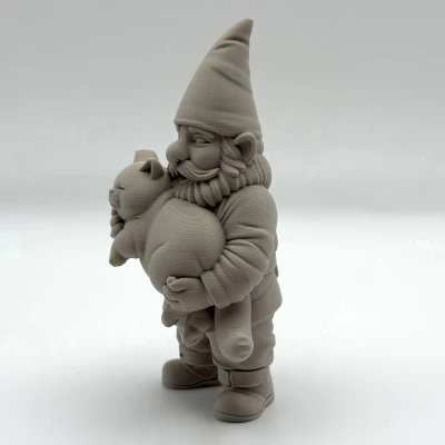Gnome với Mèo Ú Na (Gnome with Chonky Cat)