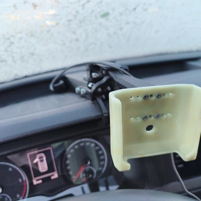 Giá đỡ xe cho Ulefone Armor 28 (ốp TPU) xoay ngang/dọc, gồm bản Brodit