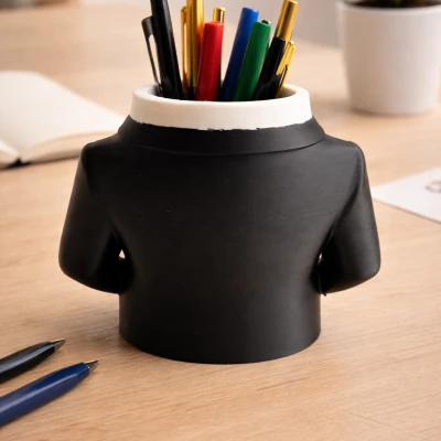 Ống Cắm Bút Tuxedo Thanh Lịch – Desk Organizer – In Multicolor Dễ