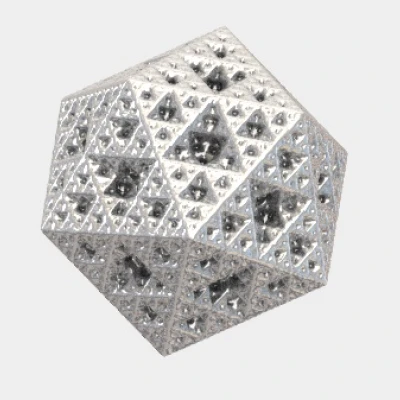 Fractal Rhombic Triacontahedron – STL 3D miễn phí (Test Print)