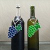 Viněta hrozen – Etiketa trang trí hình chùm nho cho chai rượu - Thumbnail 1