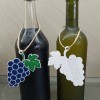Viněta hrozen – Etiketa trang trí hình chùm nho cho chai rượu - Thumbnail 3