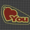 Valentines day - I Love You Keychain - Móc khóa “I Love You” - Thumbnail 2