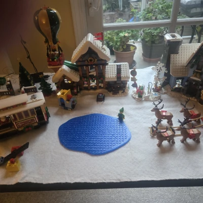 Hồ nước / Sân trượt băng tương thích Lego