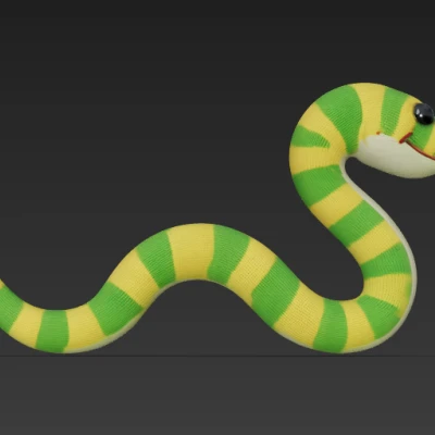 Rắn Đan Len Dễ Thương (Cute Knitted Snake)