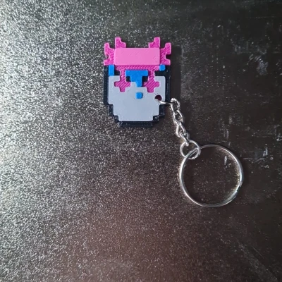 Móc khóa Axolotl (Axolotl Keychain) kiểu Minecraft