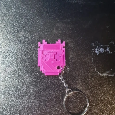 Móc khóa Axolotl (Axolotl Keychain) kiểu Minecraft