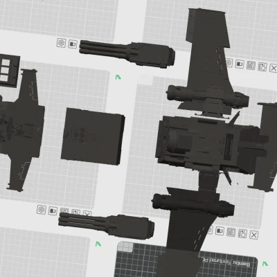 Space gunship – Phi thuyền chiến không gian (miniature)