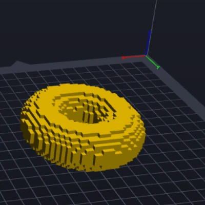 Voxel Doughnut (Bánh Doughnut Voxel)