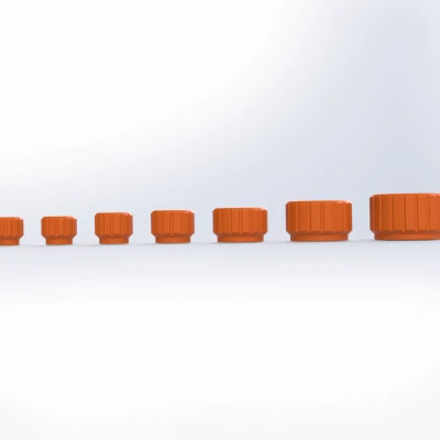 Đai ốc Knurled M3–M12 với lõi đai ốc lục giác (Hex Nut Insert)