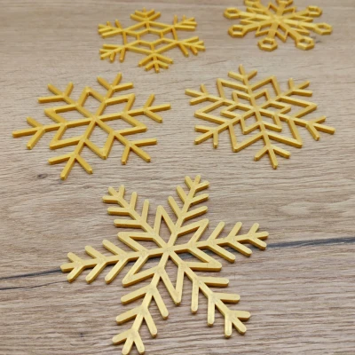 Lót ly bông tuyết (Snowflake coasters)