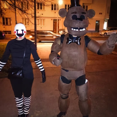 Bộ Cosplay Freddy Fazbear Full-Body Suit (FNaF) dạng mặc được