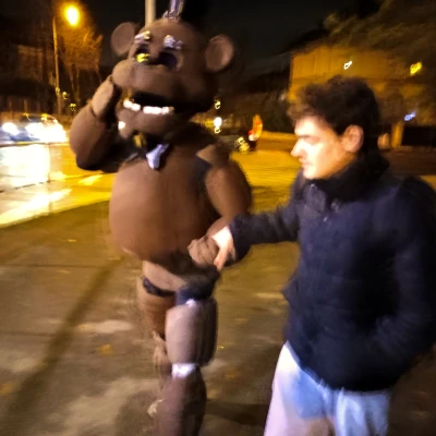 Bộ Cosplay Freddy Fazbear Full-Body Suit (FNaF) dạng mặc được