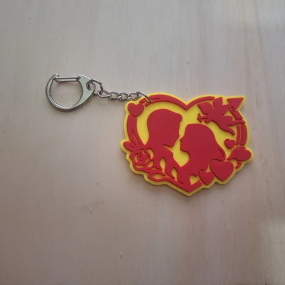 Cặp đôi trong trái tim - Móc khóa Valentine v1