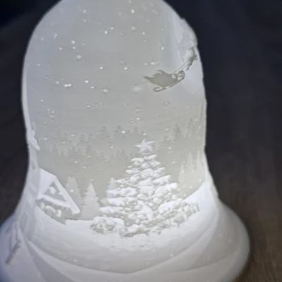 Chuông litophane Giáng Sinh