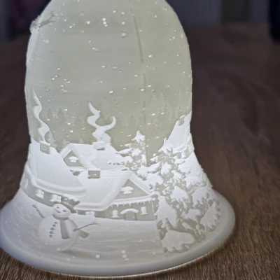 Chuông litophane Giáng Sinh