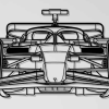 Tranh Treo Tường Đầu Xe F1 Ferrari SF-24 (2024) - Silhouette - Thumbnail 1