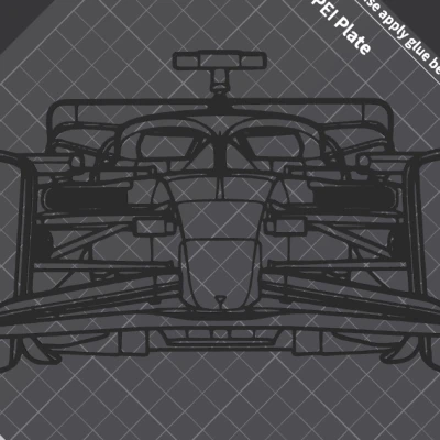 Tranh Treo Tường Đầu Xe F1 Ferrari SF-24 (2024) - Silhouette