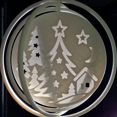 Mới: Winterland Christmas Tree Rotating Ornament 4 (bản 2025)