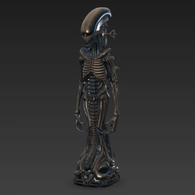 Bộ Cờ Vua Alien – Horror Biomechanical Xenomorph (3D Printable)