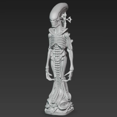 Bộ Cờ Vua Alien – Horror Biomechanical Xenomorph (3D Printable)