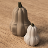 Bí ngô Butternut (Butternut Pumpkin) – decor tối giản bề mặt texture - Thumbnail 2