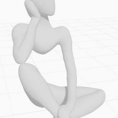 Bức Tượng Ngồi Đẹp