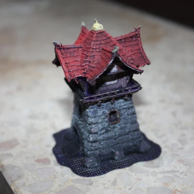 Tháp Canh DND Wargame SupportFREE FDM Fastprint Easypaint Terrain