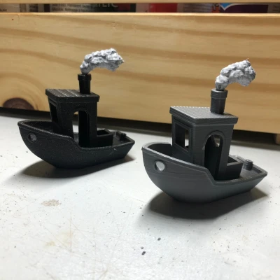 Mô hình Benchy có khói thoát ra