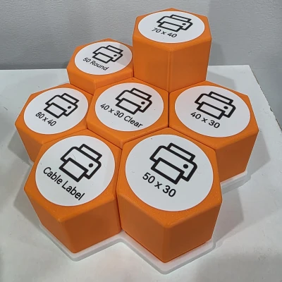 Hộp Lục Giác Có Nắp và Đế Đựng Nhãn Niimbot