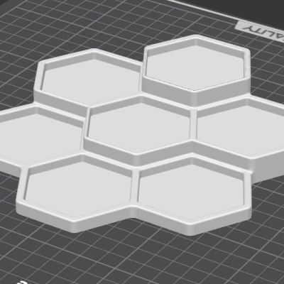 Hộp Lục Giác Có Nắp và Đế Đựng Nhãn Niimbot