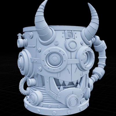 Ly Mug Robot Steampunk