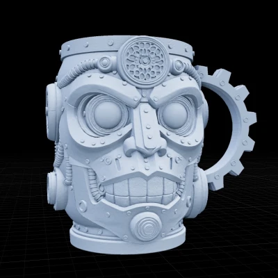 Ly Mug Robot Steampunk