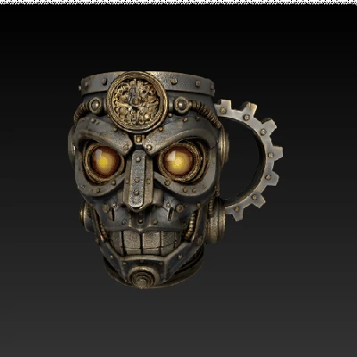 Ly Mug Robot Steampunk