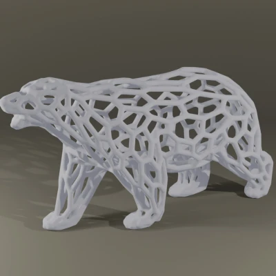 Gấu Bắc Cực Voronoi (Polar Bear Voronoi)